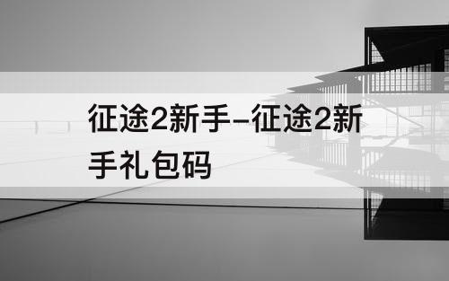征途2新手-征途2新手礼包码