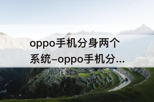 oppo手机分身两个系统-oppo手机分身两个系统怎么关闭