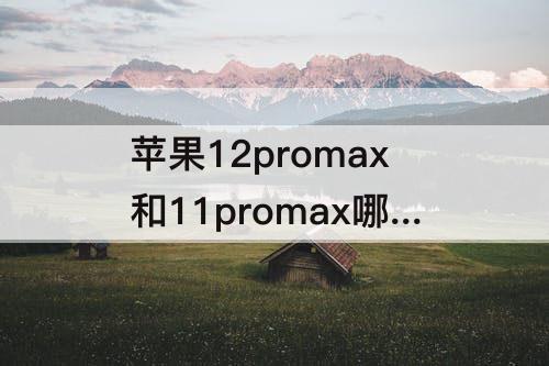 苹果12promax和11promax哪个好 苹果12promax和11promax哪个好用