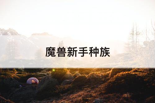 魔兽新手种族
