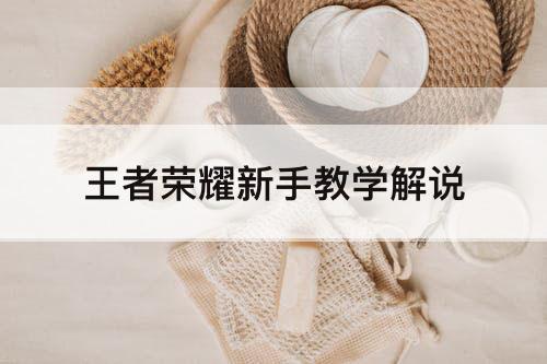 王者荣耀新手教学解说
