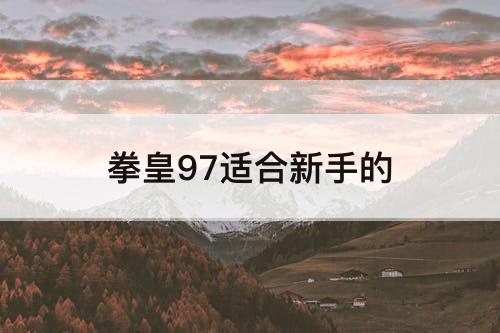 拳皇97适合新手的
