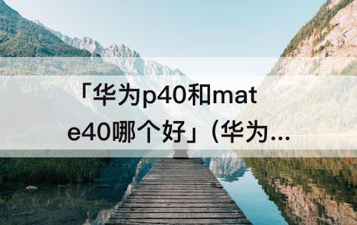 「华为p40和mate40哪个好」(华为p40和mate40哪个好知乎)
