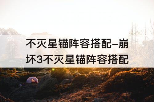 不灭星锚阵容搭配-崩坏3不灭星锚阵容搭配