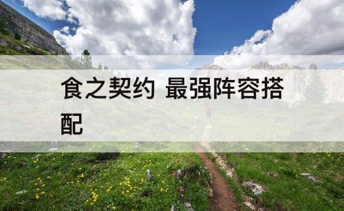 食之契约 最强阵容搭配