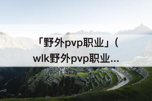 「野外pvp职业」(wlk野外pvp职业1v2)