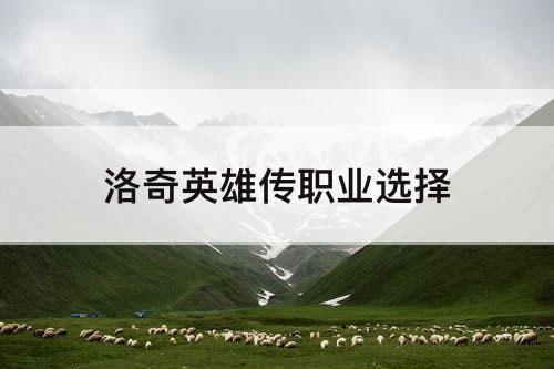 洛奇英雄传职业选择