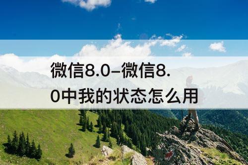 微信8.0-微信8.0中我的状态怎么用