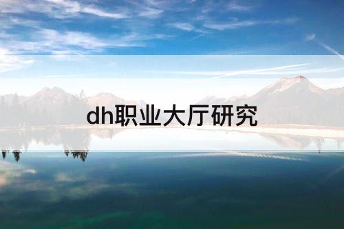 dh职业大厅研究