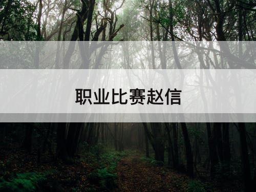 职业比赛赵信