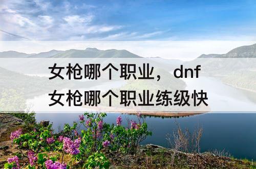 女枪哪个职业，dnf女枪哪个职业练级快