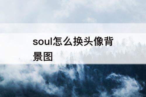 soul怎么换头像背景图