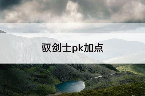 驭剑士pk加点