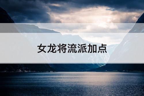 女龙将流派加点