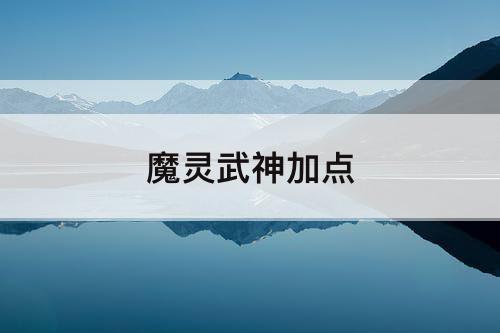 魔灵武神加点