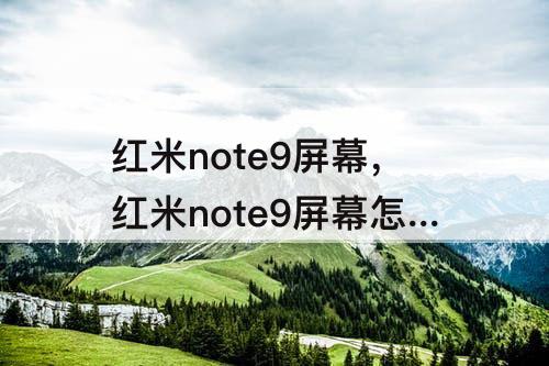 红米note9屏幕，红米note9屏幕怎么拆