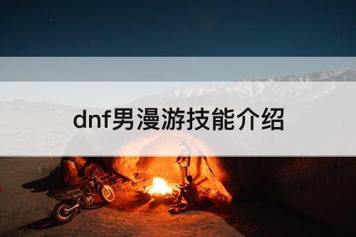 dnf男漫游技能介绍