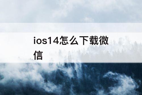 ios14怎么下载微信