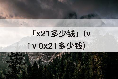 「x21多少钱」(viⅴ0x21多少钱)
