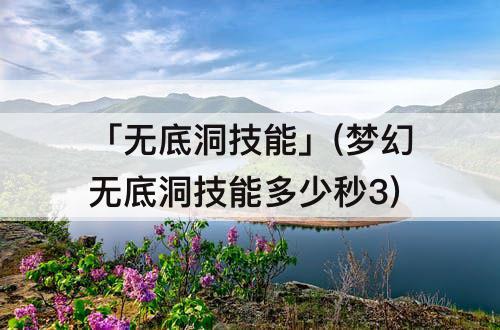 「无底洞技能」(梦幻无底洞技能多少秒3)