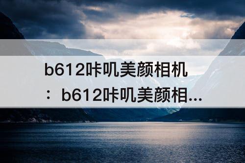 b612咔叽美颜相机：b612咔叽美颜相机里面哪里可以批婚纱图