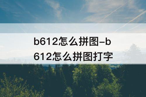 b612怎么拼图-b612怎么拼图打字