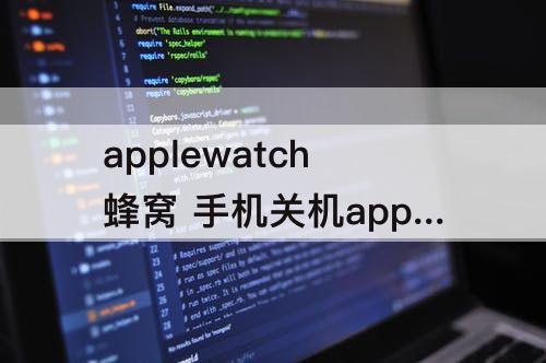 applewatch蜂窝 手机关机applewatch蜂窝版的无法上网了