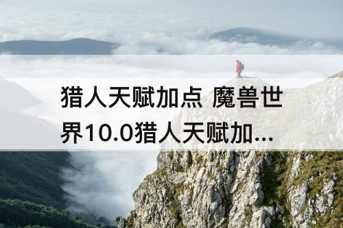 猎人天赋加点 魔兽世界10.0猎人天赋加点图