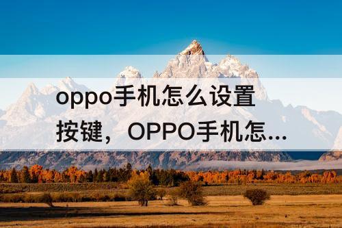 oppo手机怎么设置按键，OPPO手机怎么设置按键返回键