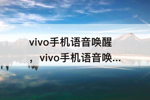 vivo手机语音唤醒，vivo手机语音唤醒词可以改吗