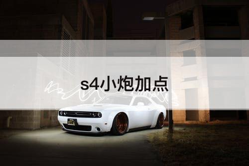 s4小炮加点
