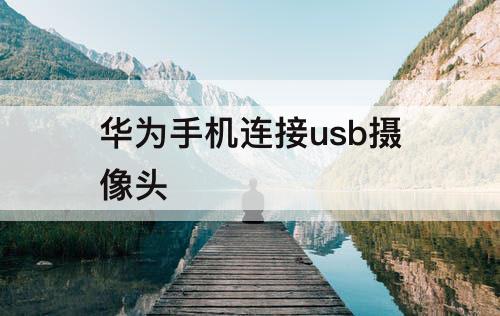 华为手机连接usb摄像头