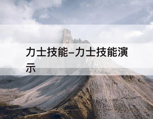 力士技能-力士技能演示