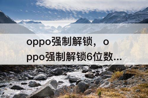 oppo强制解锁，oppo强制解锁6位数方法