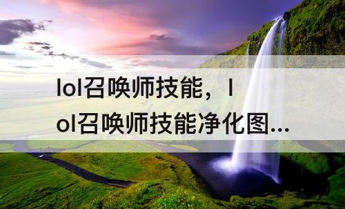 lol召唤师技能，lol召唤师技能净化图片