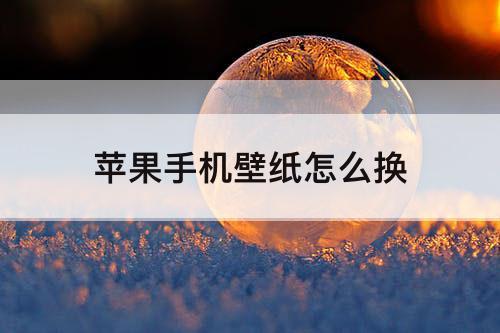 苹果手机壁纸怎么换