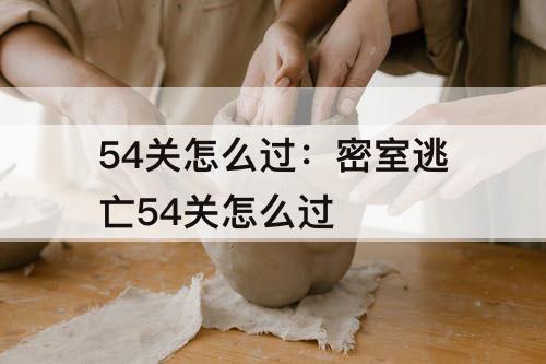 54关怎么过：密室逃亡54关怎么过