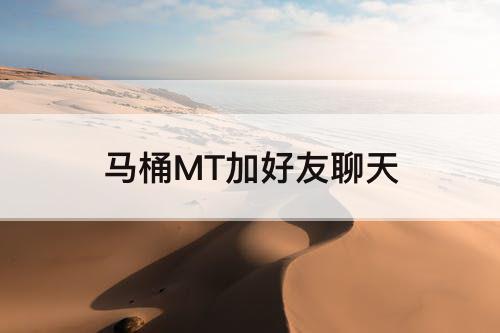 马桶MT加好友聊天