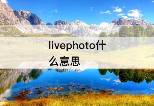 livephoto什么意思