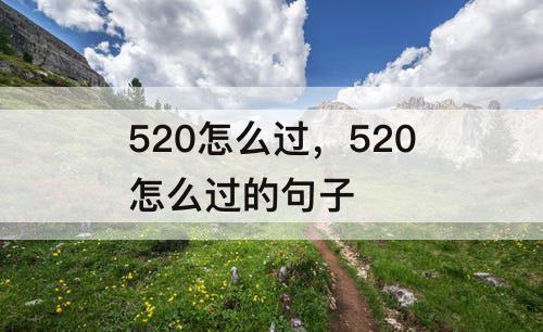 520怎么过，520怎么过的句子