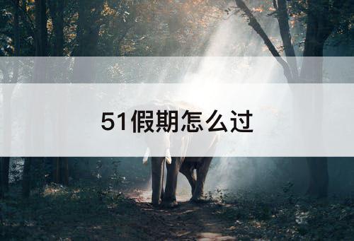 51假期怎么过