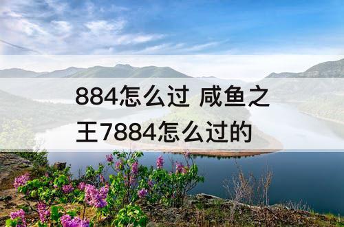 884怎么过 咸鱼之王7884怎么过的