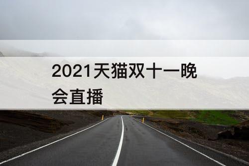 2021天猫双十一晚会直播
