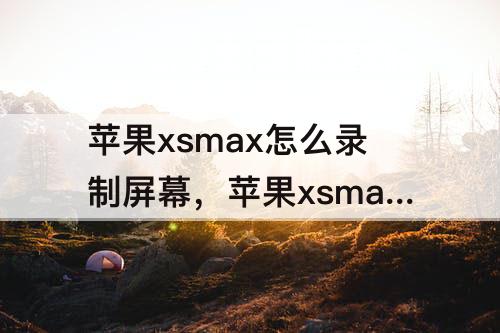 苹果xsmax怎么录制屏幕，苹果xsmax怎么录制屏幕视频声音