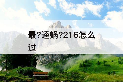 最?逵蜗?216怎么过