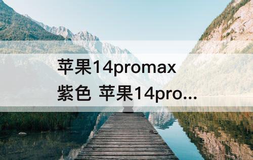苹果14promax紫色 苹果14promax紫色原生壁纸