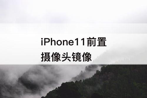 iPhone11前置摄像头镜像
