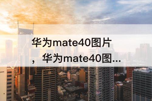 华为mate40图片，华为mate40图片怎么镜像翻转