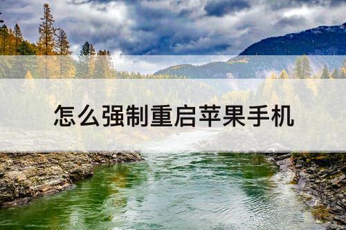 怎么强制重启苹果手机