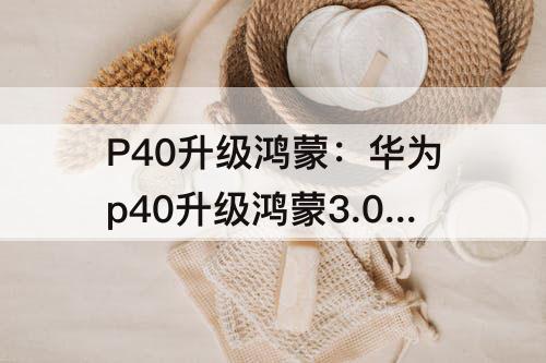 P40升级鸿蒙：华为p40升级鸿蒙3.0后体验